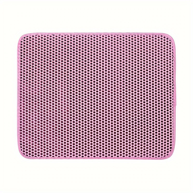 Double Layer Honeycomb Cat Litter Mat Waterproof Washable Reusable Indoor