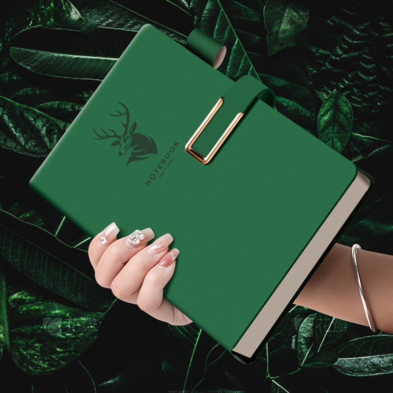 A5 Hardcover Notebook Waterproof Faux Leather Magnetic Closure for College Office