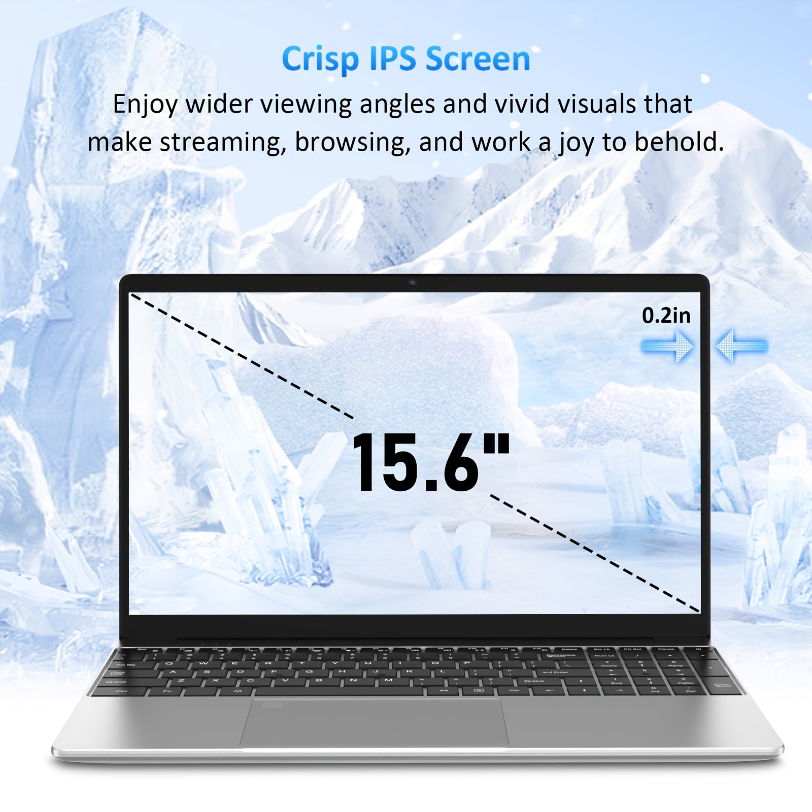 Portátil de 15.6 pulgadas con 16GB DDR4 RAM, 512GB SSD, pantalla FHD IPS, Windows 11 Pro