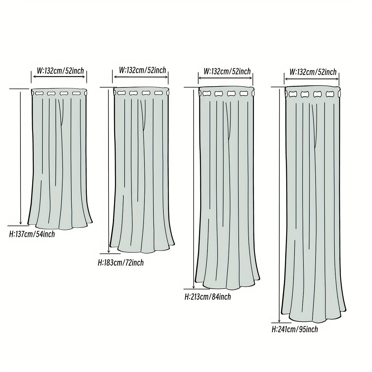 Blackout Curtain with Loop for Bedroom and Living Room Heat Insulation Noise Reduction 180g