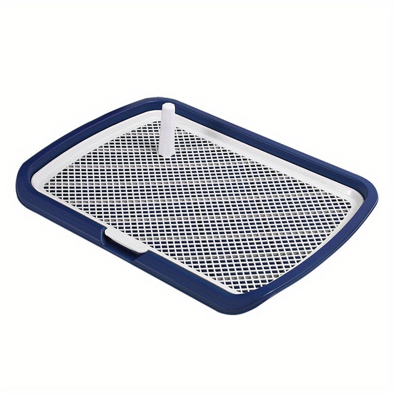 Large PVC Dog Litter Box with Fence Indoor Puppy Potty Tray for Small and Medium Dogs