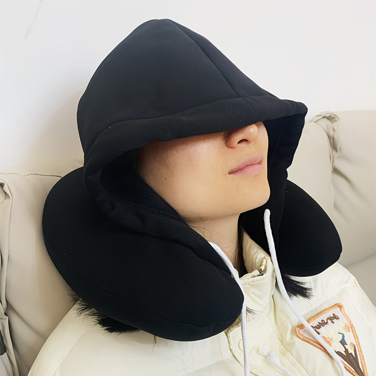 Particle U-Shaped Travel Neck Pillow for Airplane Napping