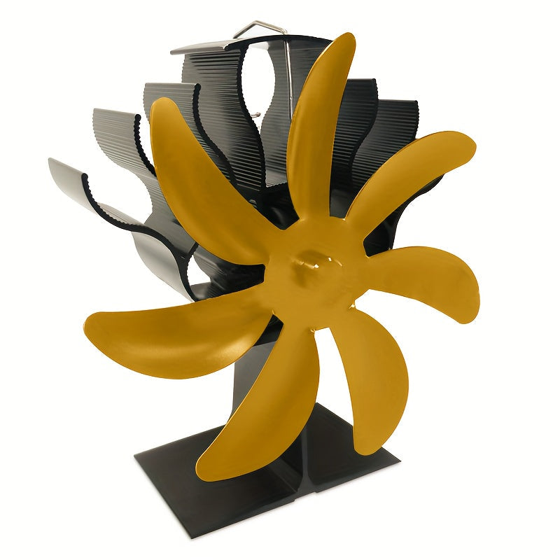 7-Blade Thermoelectric Fireplace Fan for Gas and Pellet Stoves, Heat Distribution