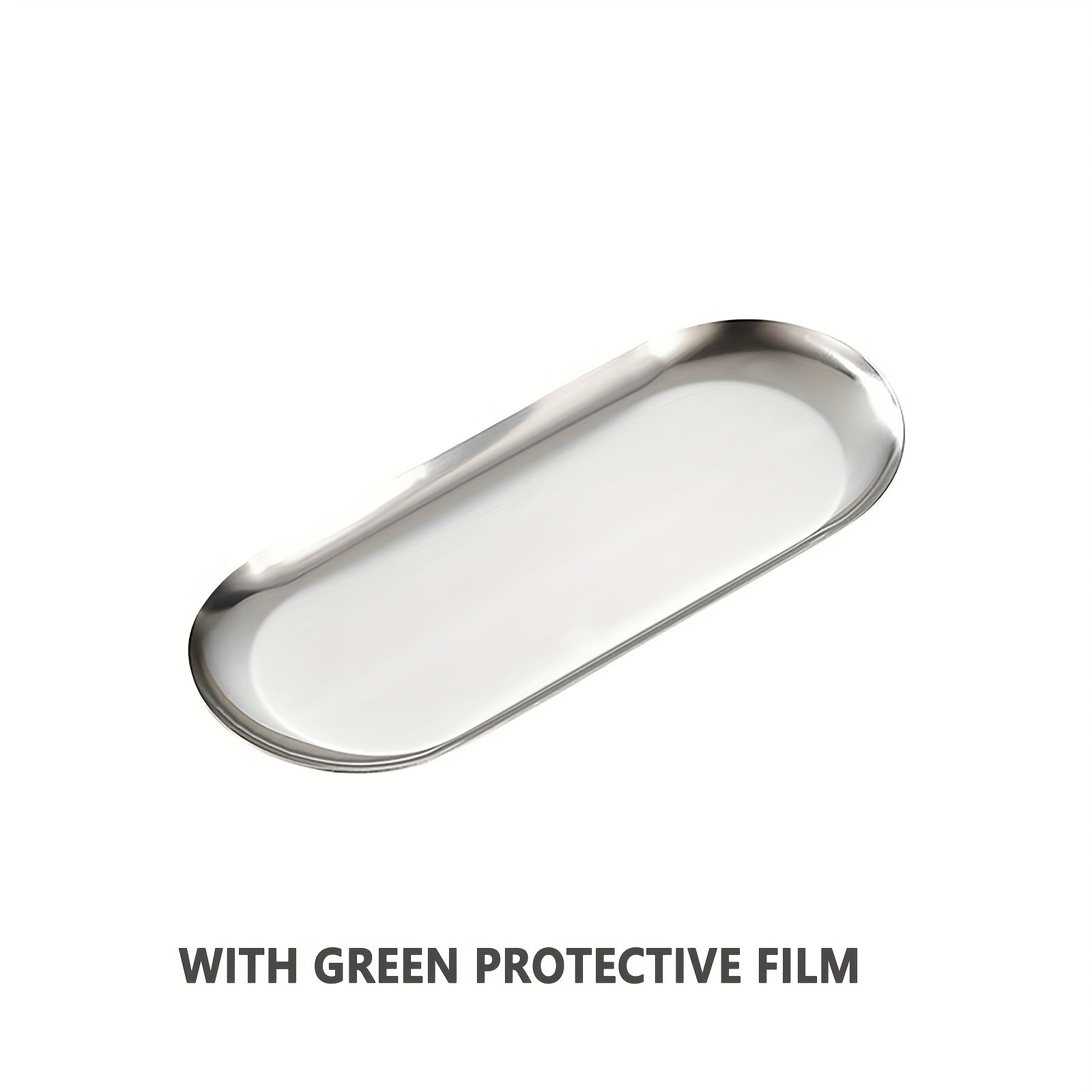 Stainless Steel Bathroom Tray for Jewelry Cosmetics and Small Items Organizer