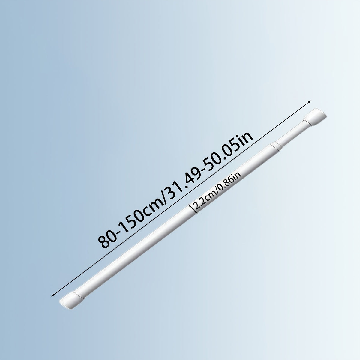 Telescopic Rod for Curtains Windows Wardrobe Clothes Drying Adjustable Support