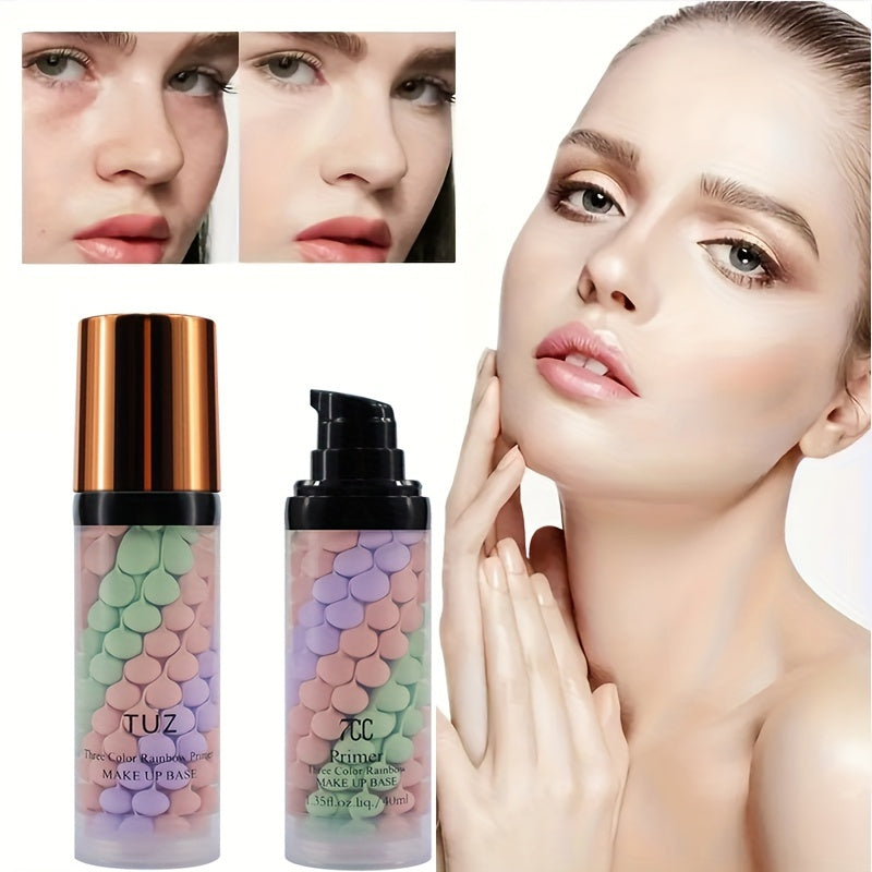 Crema hidratante prebase iluminadora para tono de piel de 3 colores para mujer