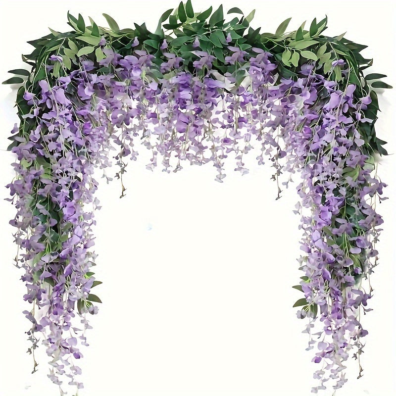 Artificial Wisteria Garland 173.74cm for Wedding and Home Decor Set of 3