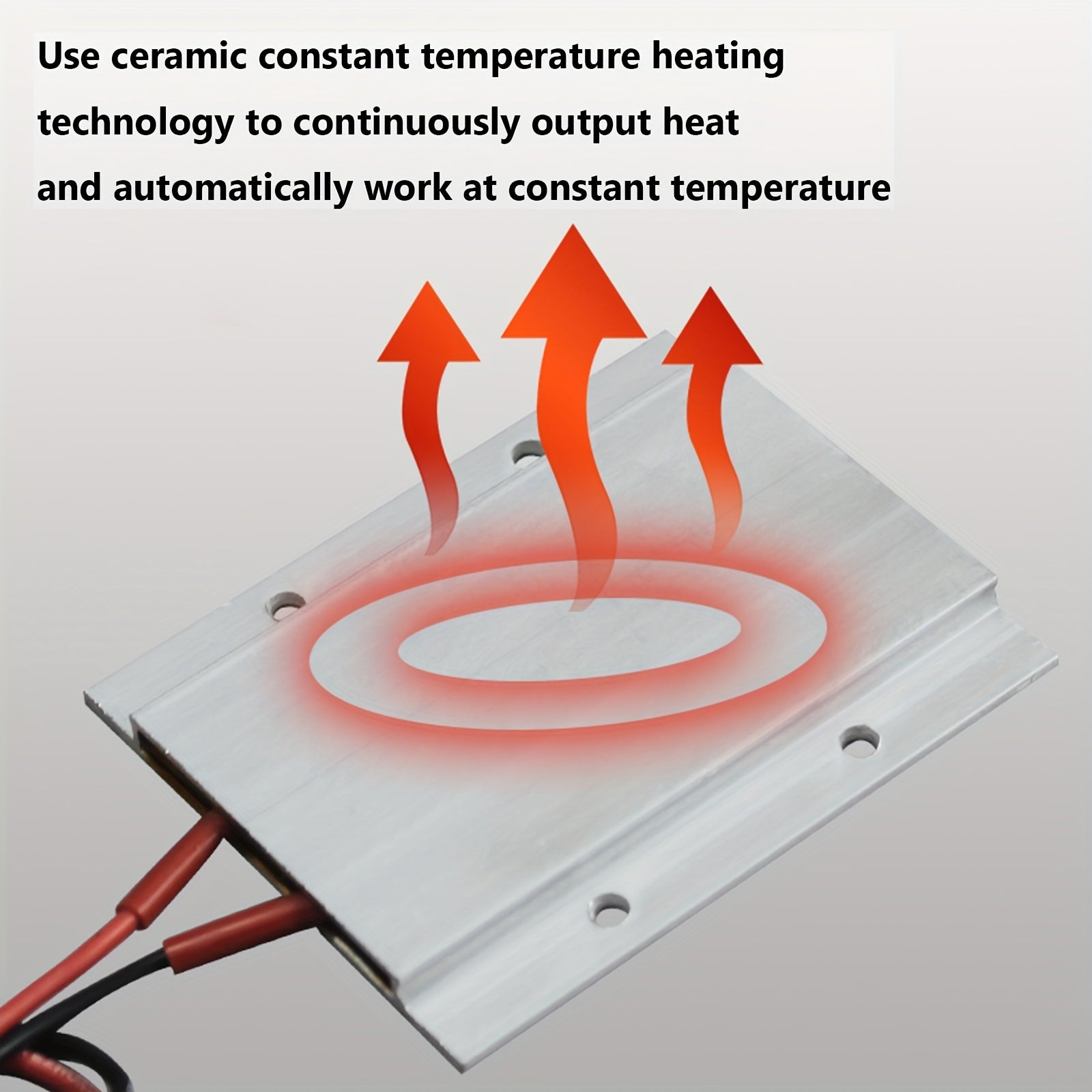 Miniature PTC Heater Plate for 3D Printers AC/DC 110V-220V Insulated Ceramic