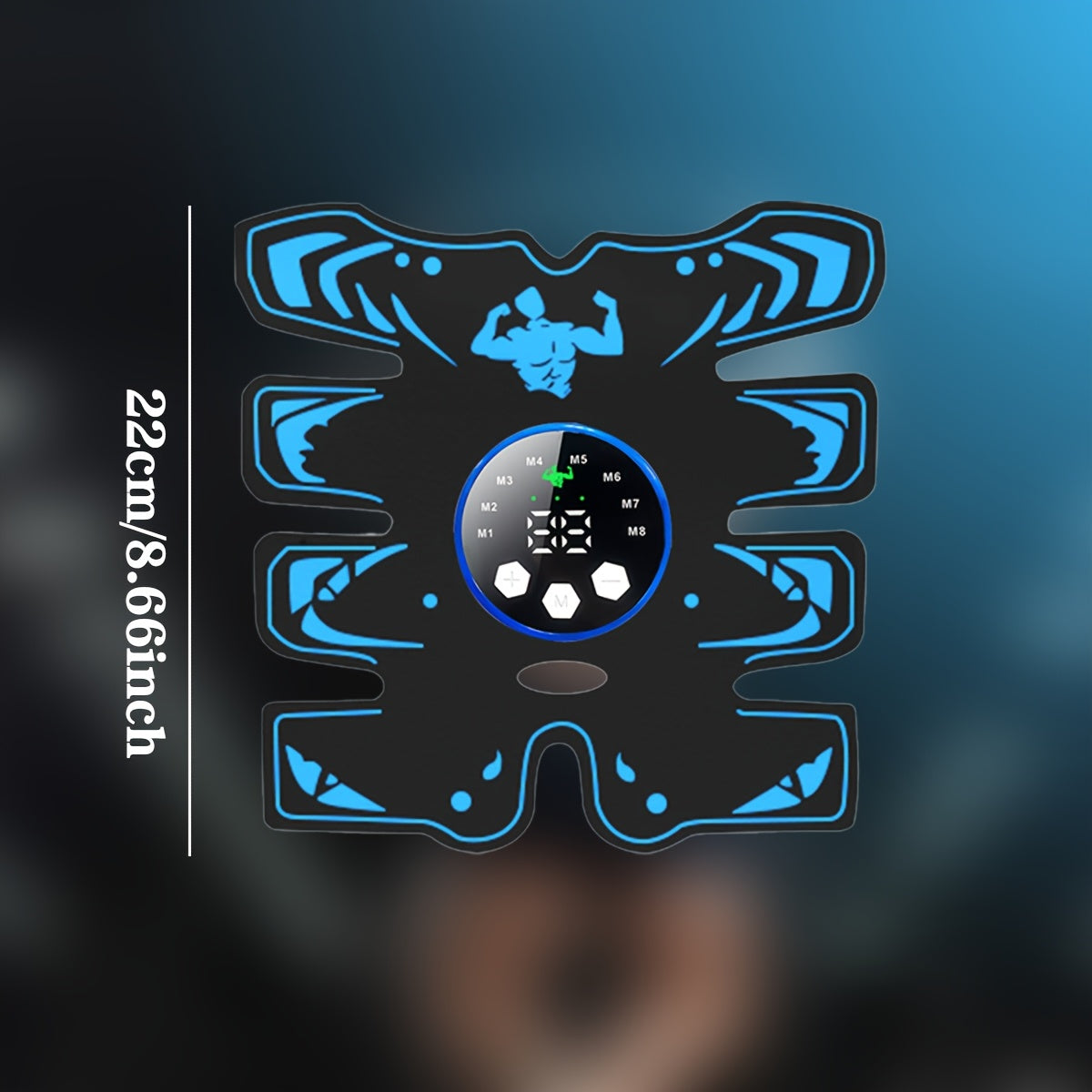 Set de masajeador EMS de tres piezas con tecnología TENS, entrenador muscular recargable por USB para fitness en casa