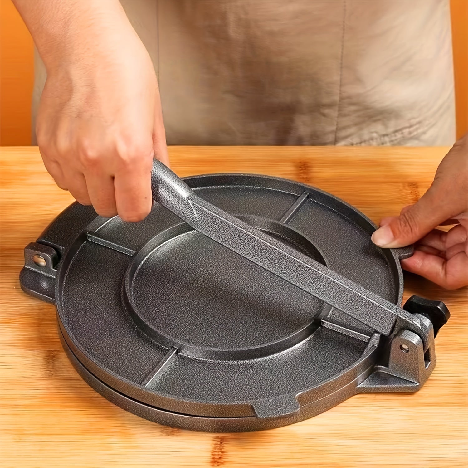 Manual Aluminum Pancake Maker for Homemade Crepes and Breakfast