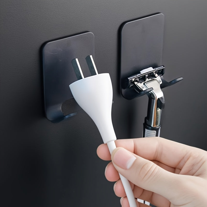 Estante de almacenamiento para baño con gancho para cuchillas sin perforaciones, ahorra espacio