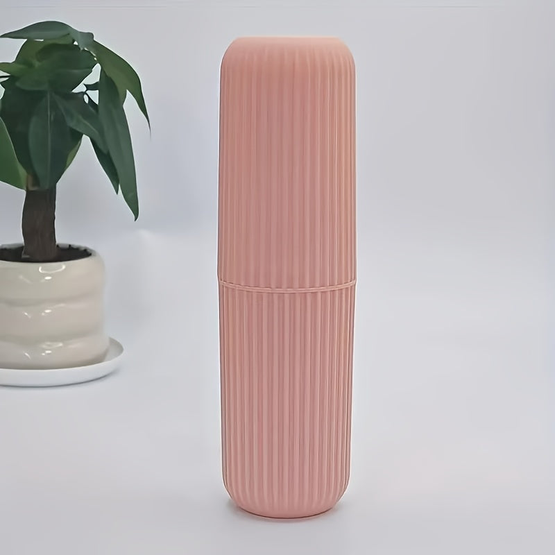 Travel Toothbrush Holder with Rinse Cup and Storage Case for Travel