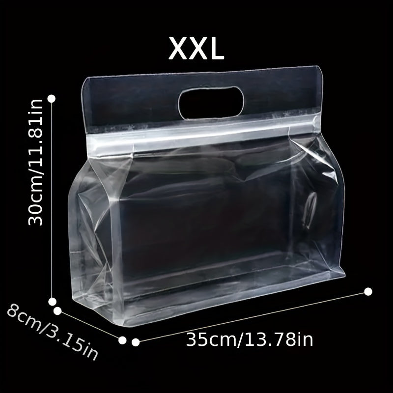 Premium Food Storage Bags Pack of 10 20 30 Leak-Proof Reusable Transparent