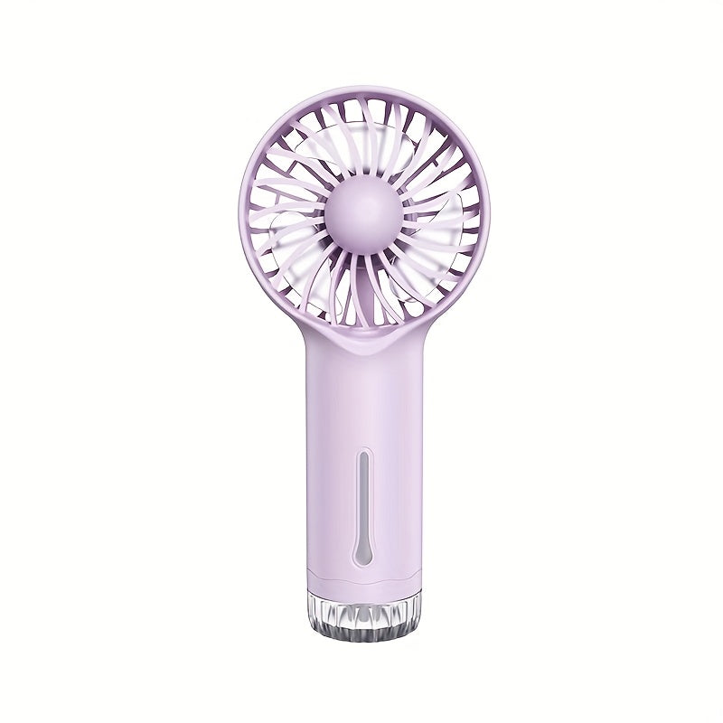 Portable Mist Spray Fan with USB Charging 3-Speed Rechargeable Battery for Skincare and Travel