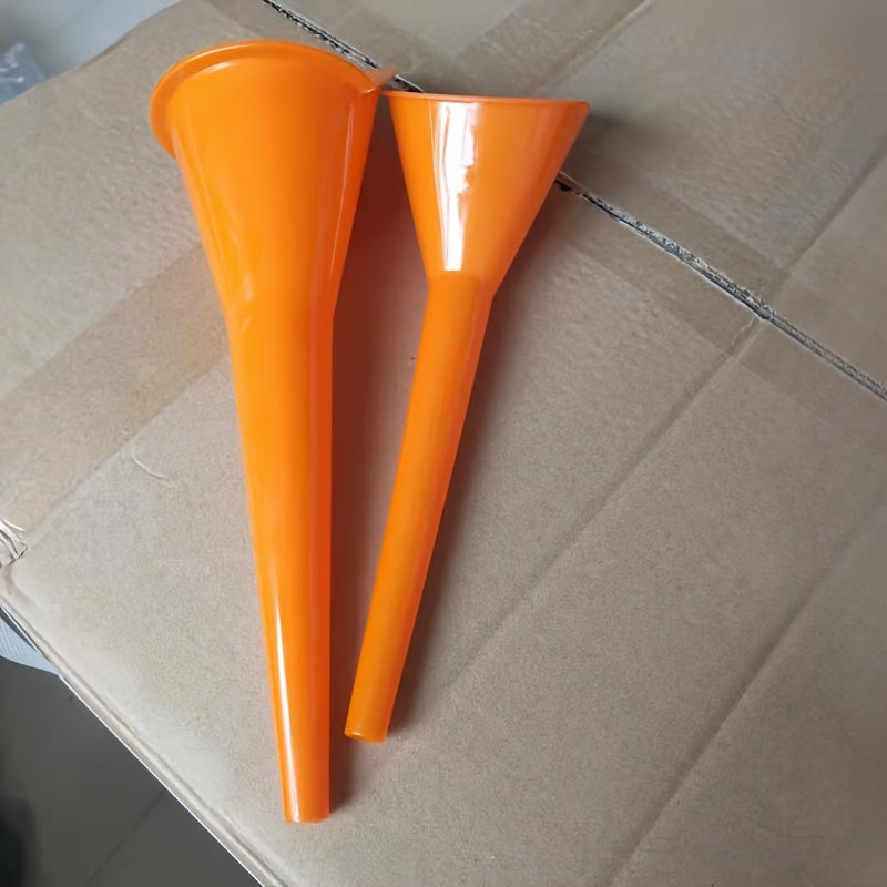 Universal Plastic Oil Funnel for Gasoline and Motorcycles, Anti-splash, Long Stem
