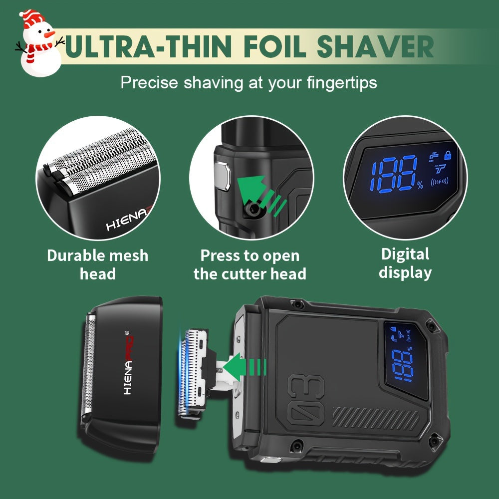 Cortapelos profesionales para hombres, cortapelos de barbero inalámbricos, batería de litio de 1500mAh