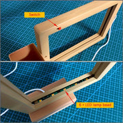 3D LED Night Light with Rewritable Message Board USB Warm White Bedroom Decor Gift