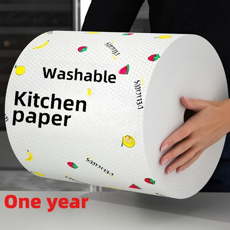 Toallas de tela no tejida PET desechables para limpieza 50/100/200/400, resistentes al aceite, reutilizables, para cocina