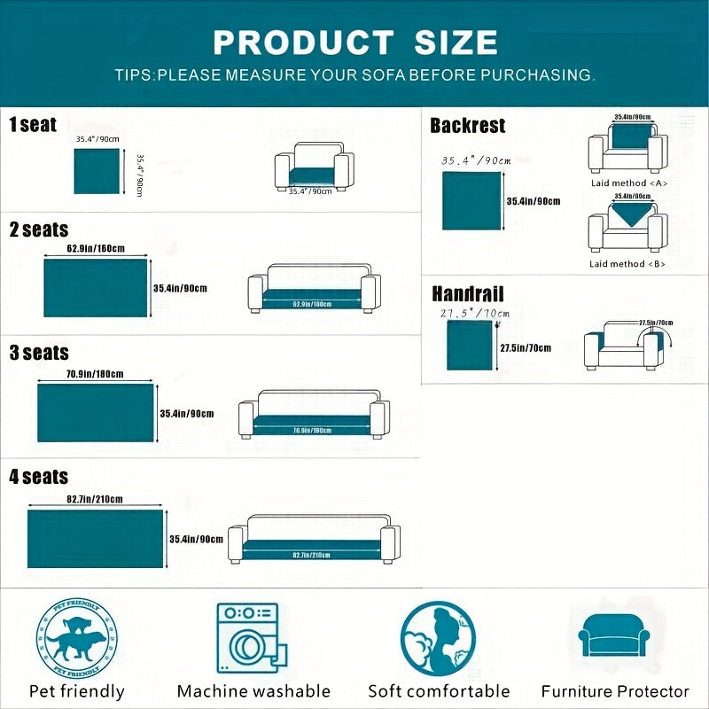 1 dona Ultra-Yumshoq Chenille Divan Qoplamasi Geometrik Jacquard Dizayni bilan - Zamonaviy Bohem uslubi, Hayvonlar uchun qulay, Sirpanmaydigan, Oson tozalanadigan, Aralash ranglar va Oltin aksentlar bilan - Uy uchun ideal va