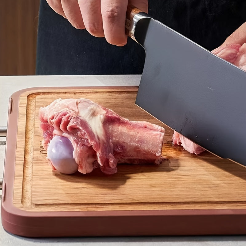 Ebony Wood Cutting Board Double-Sided Durable Non-Stick Kitchen Prep