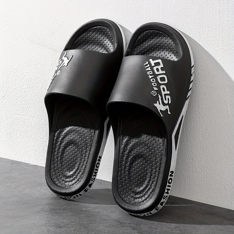 Обувь для мужчин и женщин EVA шлепанцы с мультяшным узором, легко надевающиеся, для дома, улицы и пляжа