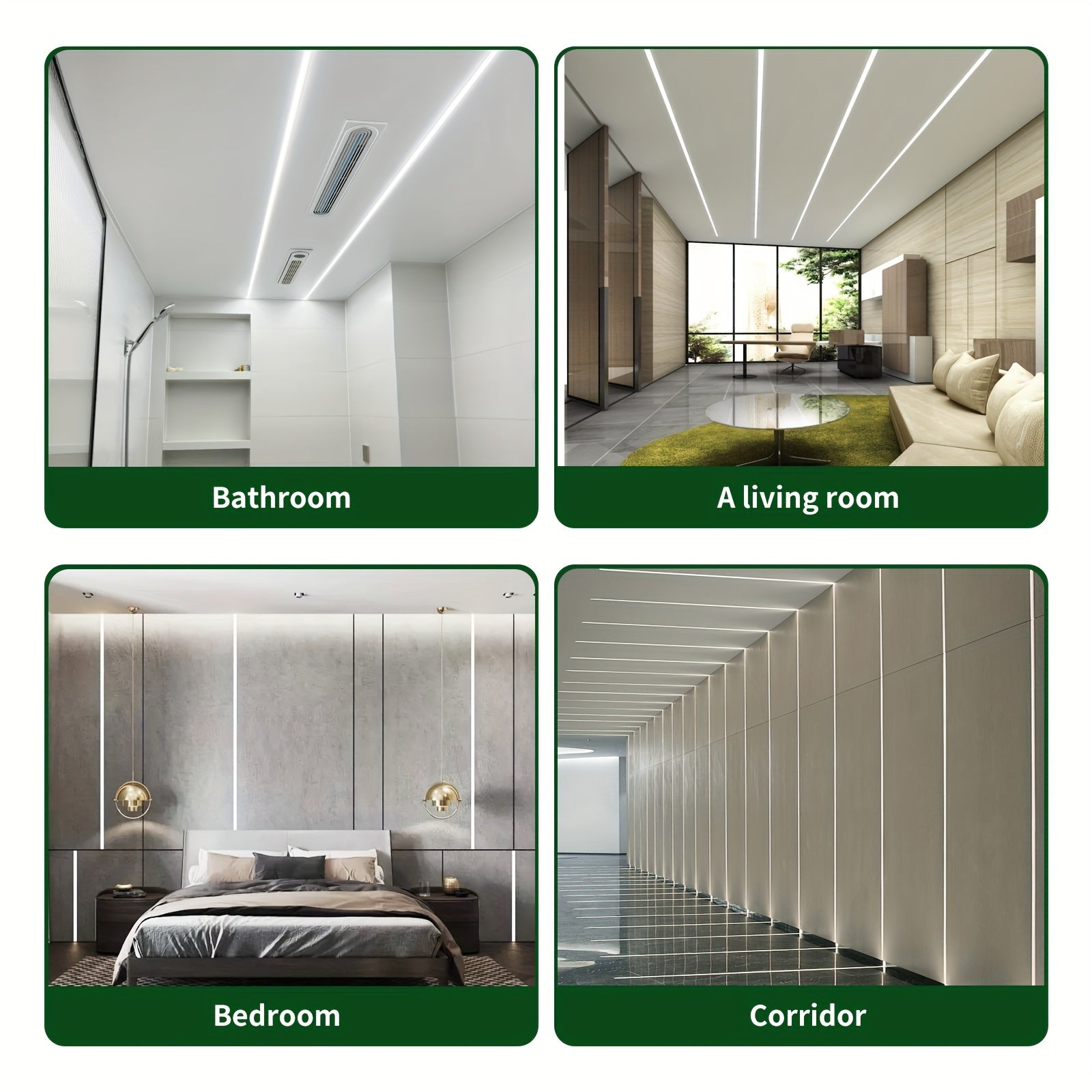 High-Brightness COB LED Strip Lights 288 LEDs/m White Warm White Flexible Outdoor Decor