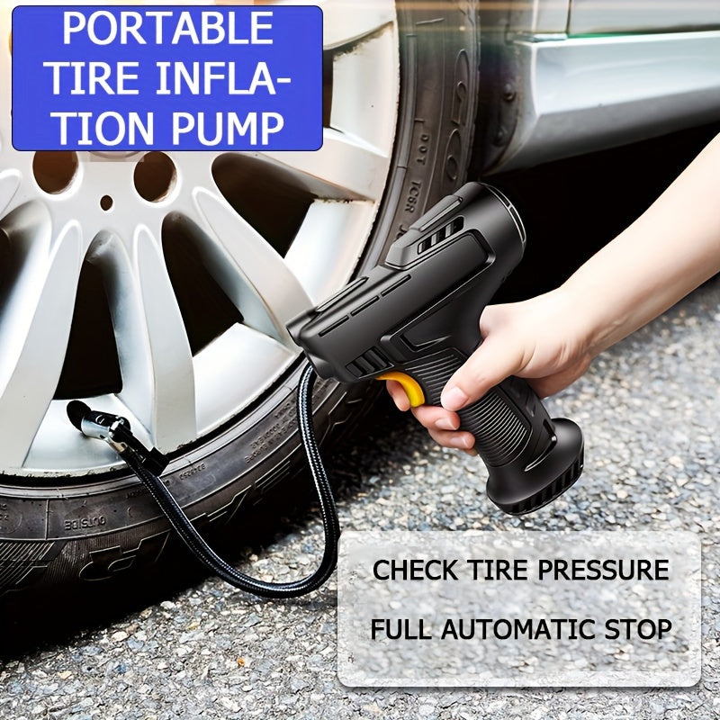 Portable Wireless Handheld Air Compressor Pump for Tires and Sports Balls