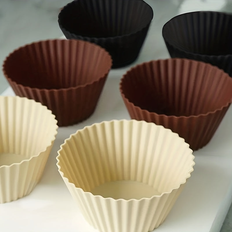 Set of 10/30/50 Reusable Silicone Baking Cups for Cake and Cupcake Baking