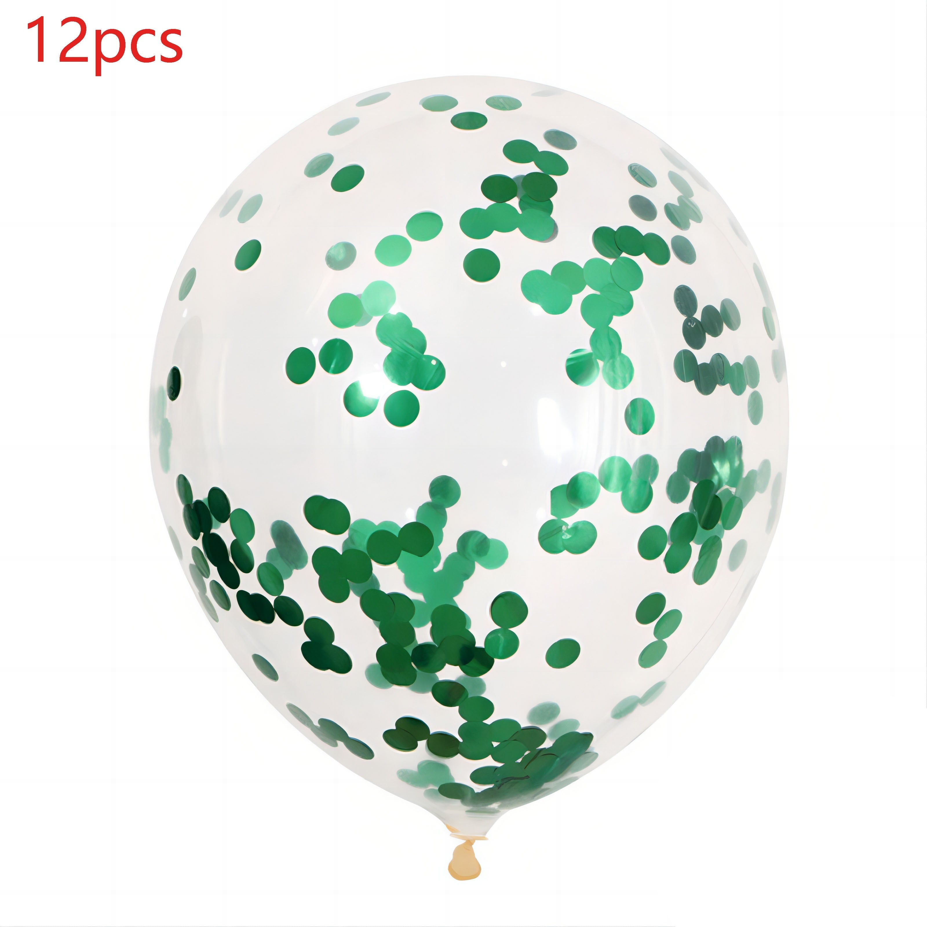 Globos de látex con confeti dorado y puntos de papel dorado para decoraciones de fiesta