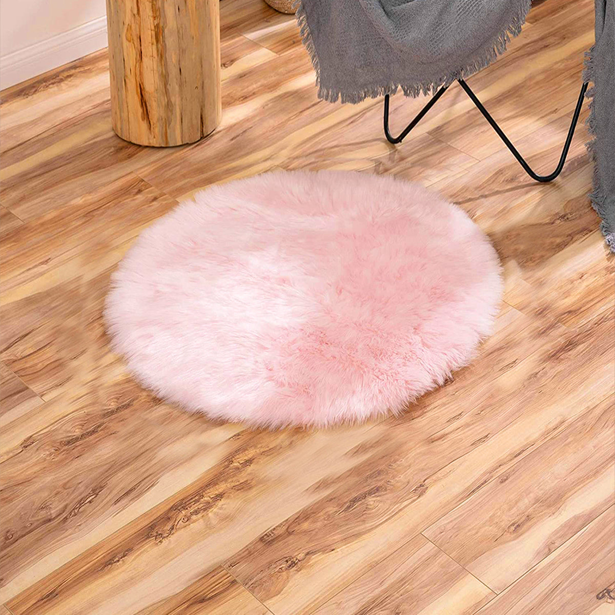 Funda de silla de pelaje sintético suave, acogedora y lujosa para salón y dormitorio, decoración