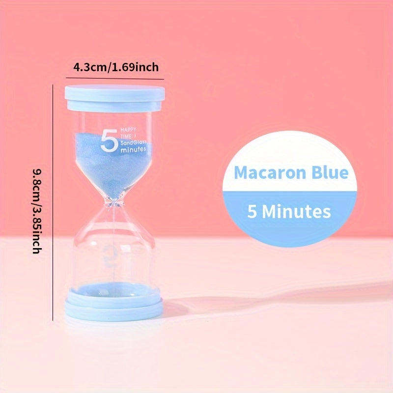 Vibrant Glass Sand Timer Set 5-30 Minutes for Games Classroom Home Office Decor