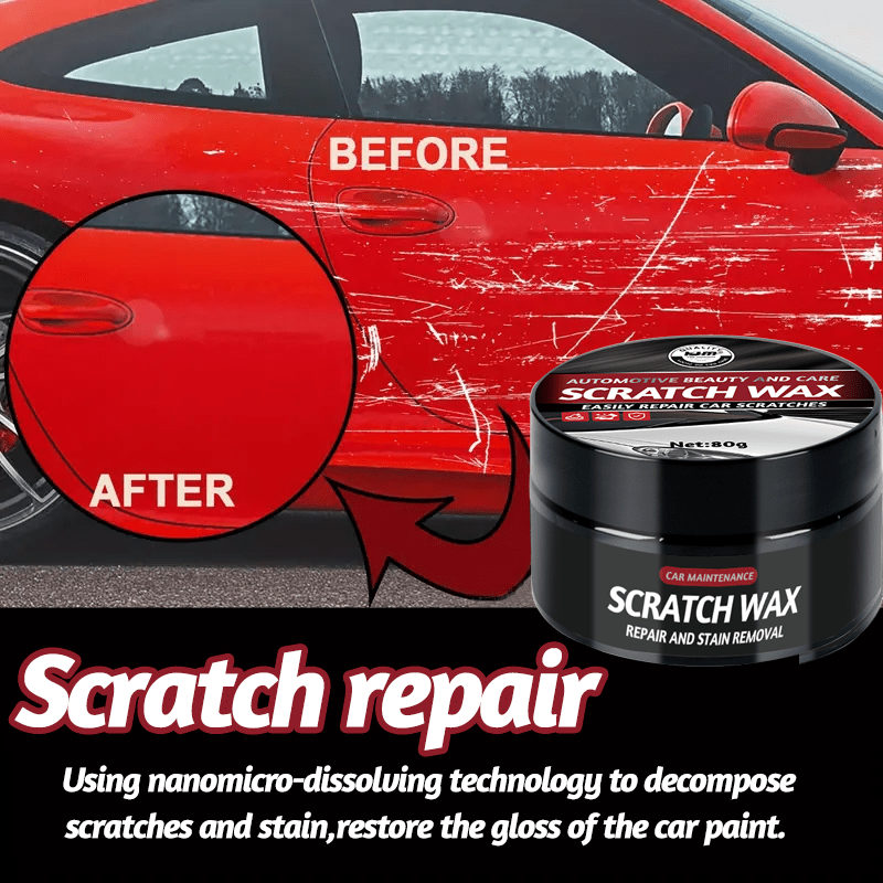Car Scratch Repair Wax 80g Universal Paint Swirl Remover for Vehicles