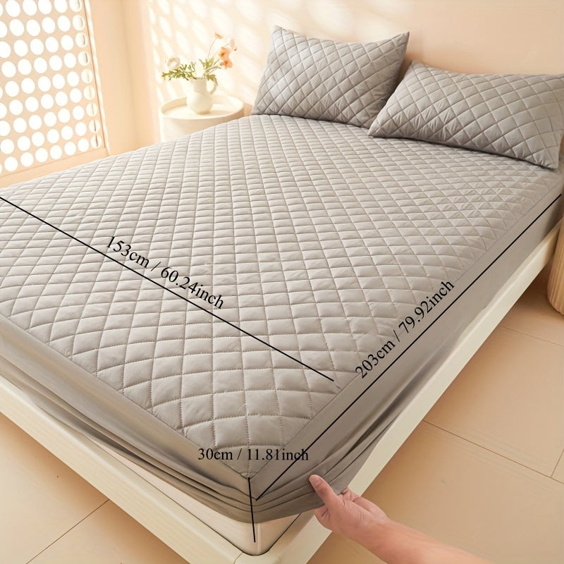 Waterproof Mattress Protector Fitted Sheet Stainproof Moistureproof Bed Cover for Dorms Hotels