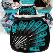 10-Piece Magnetic Screwdriver Set with Steel Construction and Comfort-Grip Handles for DIY Home Auto Repair