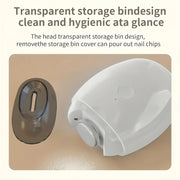 Portable Electric Nail Clipper with USB Rechargeable 3-Speed Adjustable Quiet Operation LED Light