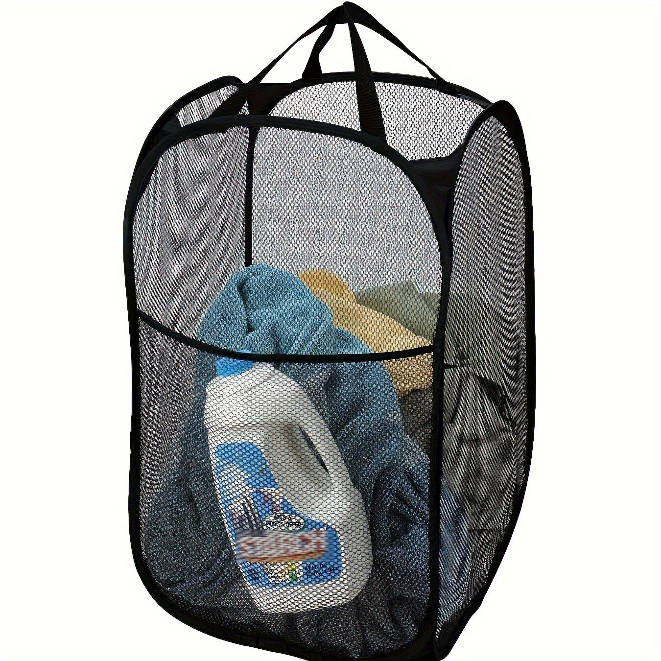 Laundry Basket with Large Folding Design Mesh Storage for Dirty Clothes