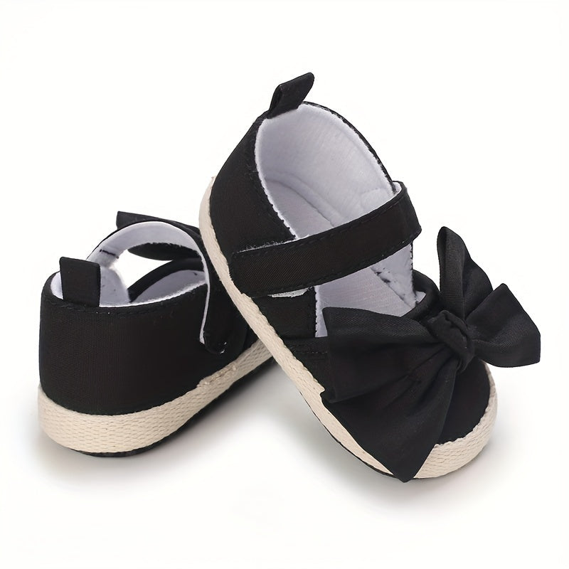 Girls Mary Jane Flats with Bow Detail Non-Slip Sole for Spring and Autumn