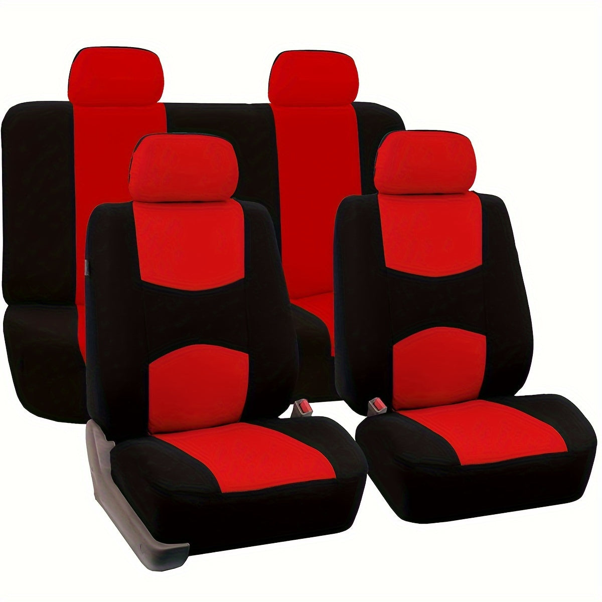 Universal 9-chiqishli avtomobil o'rindiq qopqog'i to'plami, barcha mavsumlar uchun polyester himoyasi