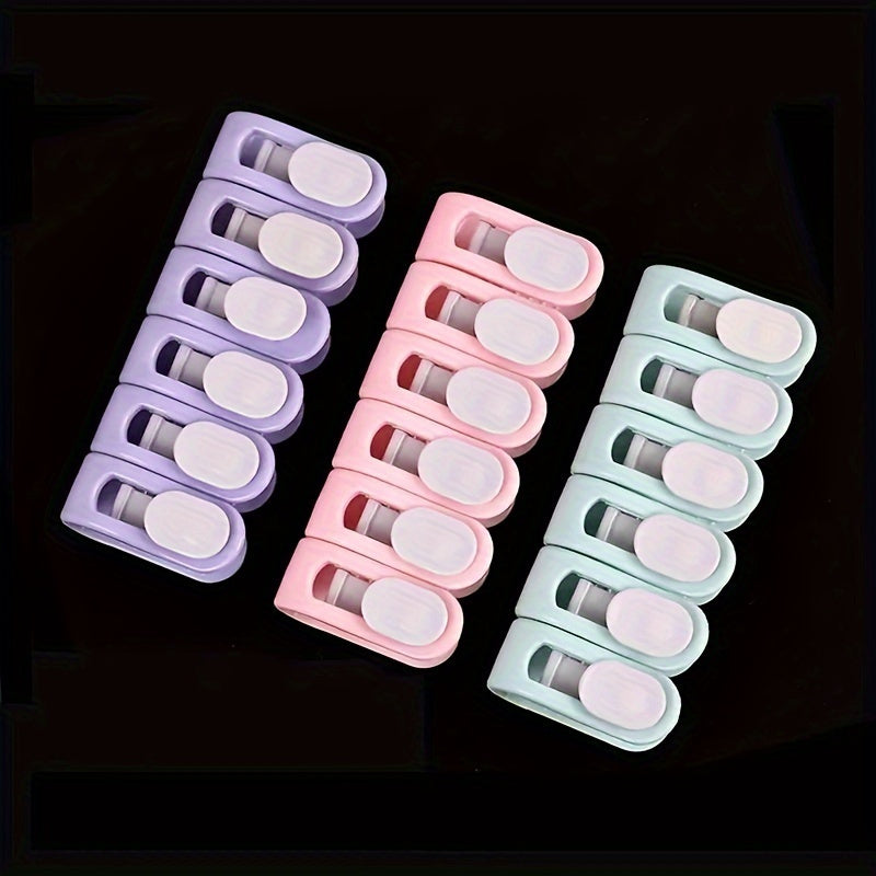 Set of 6 or 12 Non-Slip Blanket Clips for Quilts and Curtains