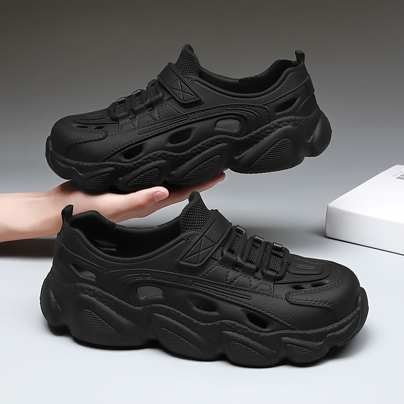 Women's Slip-Resistant Platform Sandals Breathable EVA Thick Sole Black