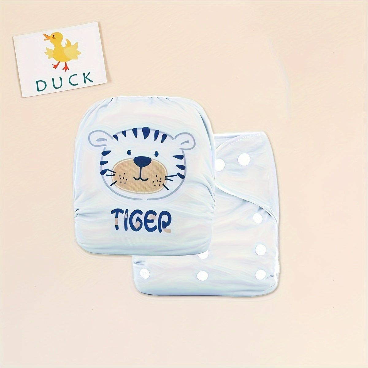 Waterproof Toddler Training Pants with Cartoon Animal Print Breathable Leak-Proof Polyester