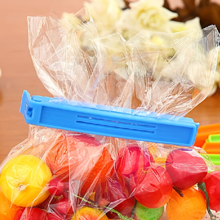 Paquete de 10 clips de plástico para sellar alimentos, selladores de bolsas a prueba de humedad para snacks y almacenamiento