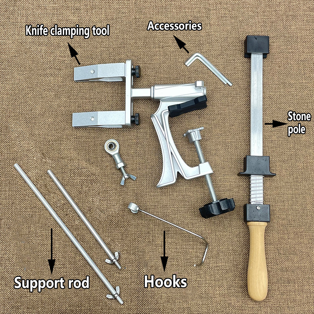 Ручной набор точил для алмазных ножей с системой фиксированного угла для кухонных и садовых инструментов