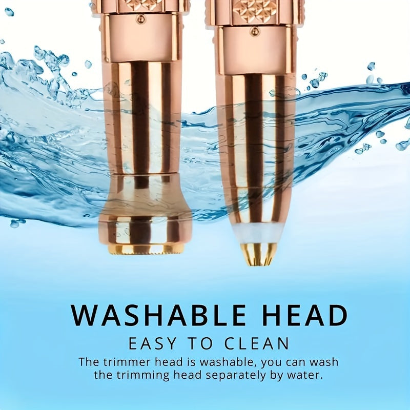 Women’s 2-in-1 Eyebrow and Facial Hair Trimmer Rechargeable with LED Light