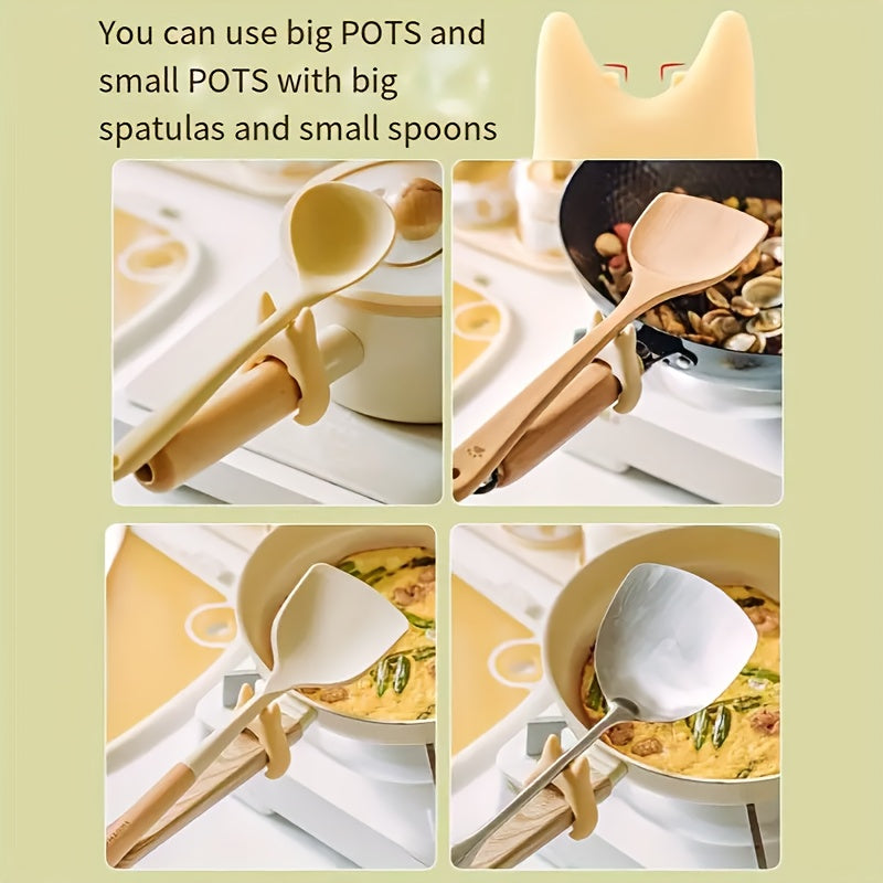 10 ta silikon spatula ushlagichlar to'plami - o'rnatish oson, oshxona asboblari uchun bitta dizayn - uy va professional oshxonalar uchun ideal