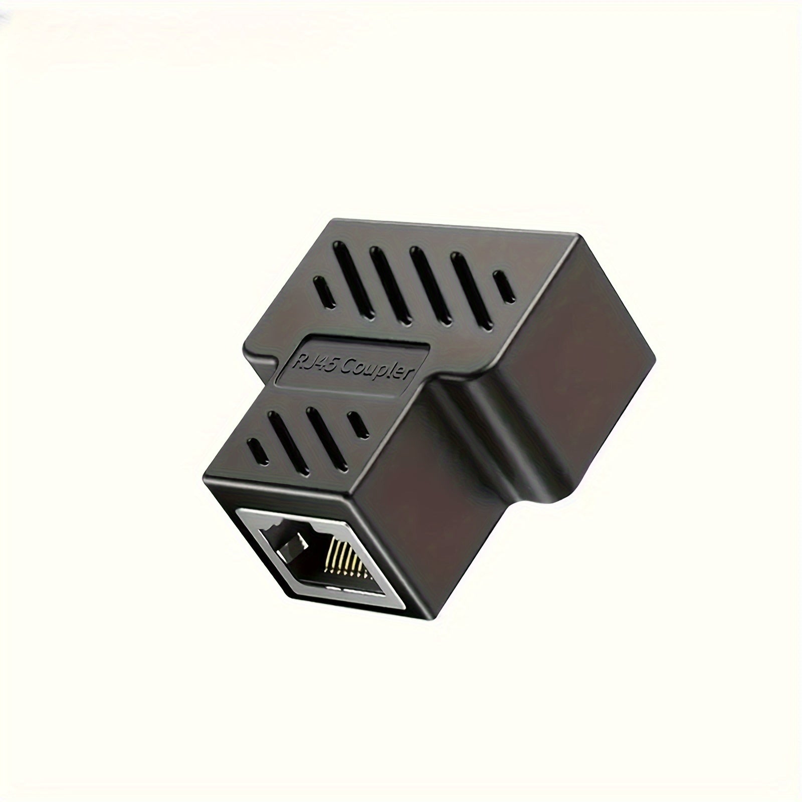 Адаптер-сплиттер Ethernet женский на женский матовый черный для совместного использования интернета Cat5 Cat6