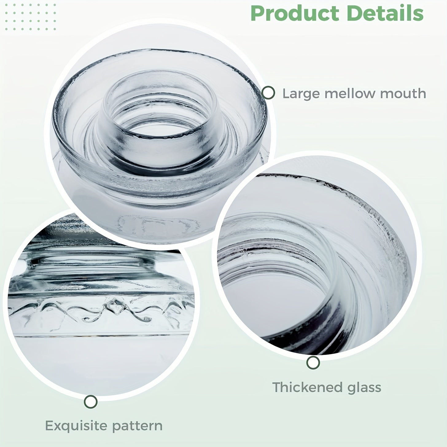 Glass Pickle Jar with Lid 2500ml 84oz Includes Cleaning Brush for Fermenting Kimchi Sauerkraut