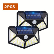 Solar Wall Lamp Set of 2 3 or 6 Outdoor Solar LED Motion Sensor Garden Light