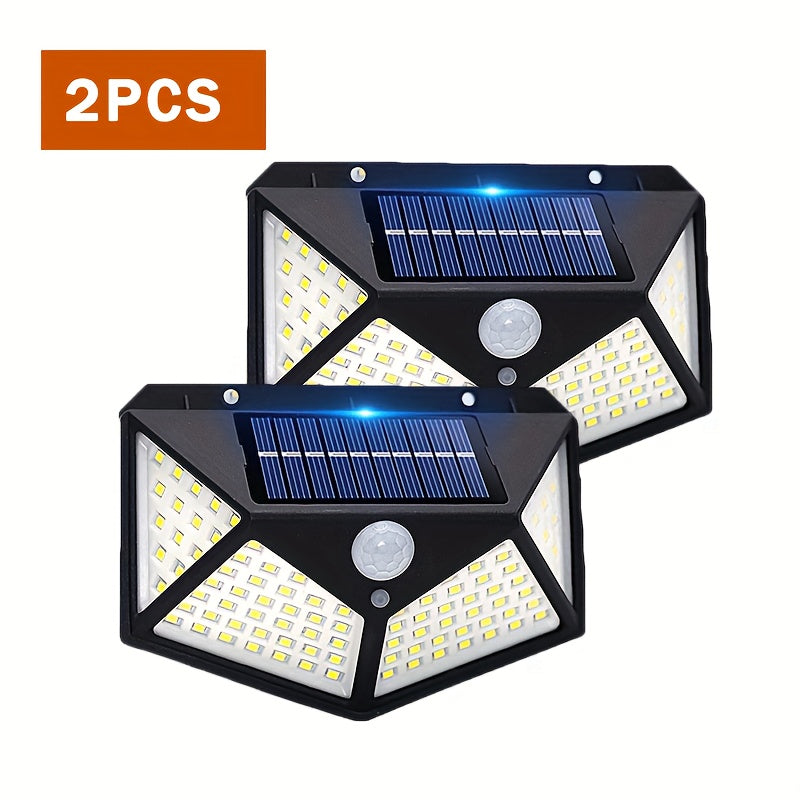 Solar Wall Lamp Set of 2 3 or 6 Outdoor Solar LED Motion Sensor Garden Light