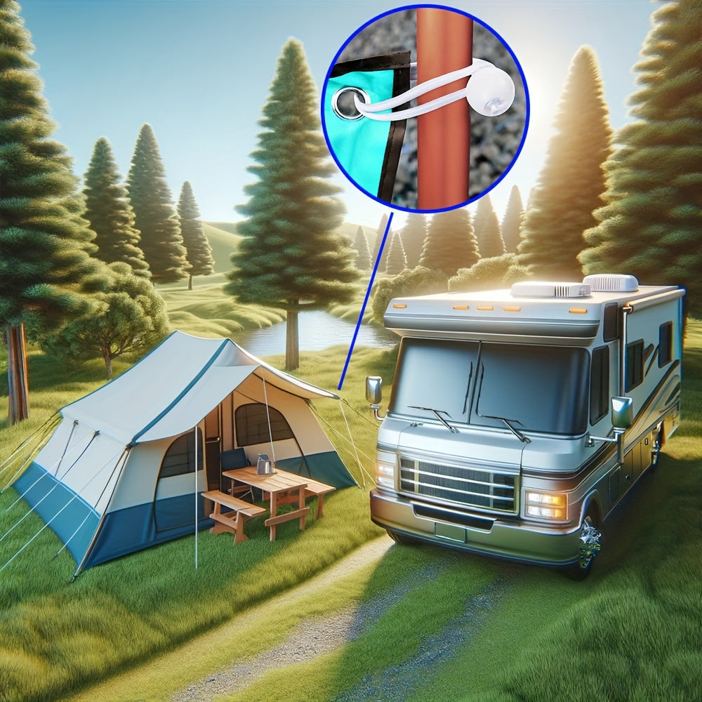 20/50 ta paket og'ir yukli oq Bungee kabellar, lager, RV, ichki va tashqi foydalanish uchun